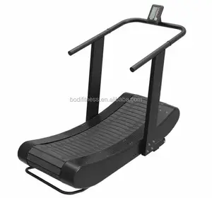 Pelatihan kekuatan Gym mesin lari melengkung kekuatan mekanis lengkungan treadmill