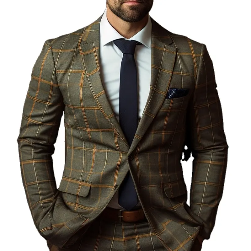 Blazer de costume d'affaires pour hommes, manteau de sport personnalisé de haute qualité