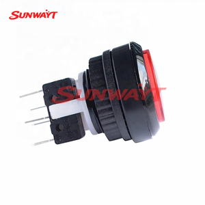 Accessoires pour machine de jeu d'arcade DIY : Bouton d'arcade compact en plastique bombé de 32 mm pour machines à monnayeur - Product Image 4