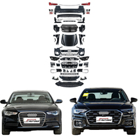 Kit de carrosserie de modification automobile pour Audi A6 C7 à C8 style 2023, comprenant capot et ailes en acier et pare-chocs en PP, 100% compatible