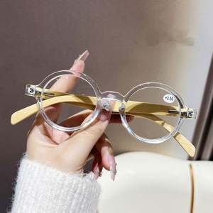 Gafas de Lectura Redondas de Bambú para Hombre y Mujer, con Protección Anti Luz Azul, para Hipermetropía y Presbicia, Venta al Por Mayor - Product Image 4