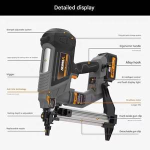 Engrapadora Inalámbrica Freeman <span class=keywords><strong>NUMAX</strong></span> LD40 con Batería de Litio, Pistola de Clavos para Concreto de Acero Inoxidable para Trabajos de Madera - Product Image 2