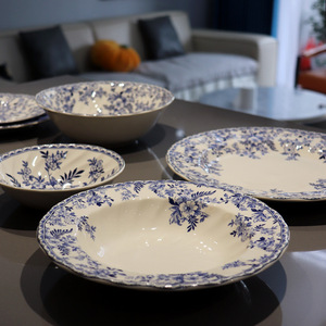 Custom Logo Hotel Restaurant <b>Ceramic</b> Porcelain Dinner Set Glaze Crockery <b>Ceramics</b> Dinner <b>Plates</b> Bowl Cups Dinnerware Sets - Product Image 4