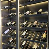 Meuble de rangement à vin en bois moderne personnalisé avec design écologique multifonctionnel