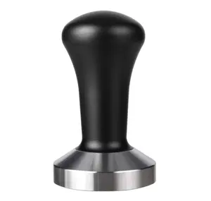 58mm Espresso Tamper Barista Coffee Tamper with Flat Stainless Steel Base Professional Espresso Hand Tamper