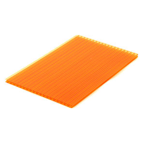 Plaque <span class=keywords><strong>alvéolaire</strong></span> multicouche en <span class=keywords><strong>polycarbonate</strong></span> transparent coloré de 4 mm, 6 mm, 8 mm, 10 mm pour <span class=keywords><strong>toiture</strong></span> et puits de lumière - Product Image 1
