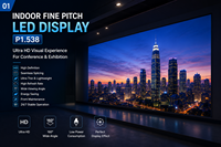 Pantalla LED para Interiores de Instalación Fija y Duradera, 4K HDR10, P1.86, Garantía de 2 Años, Brillo de 600CD, CMS Impulsado por IA, para Salas de Banco y Espacios Públicos