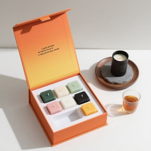 Boîte cadeau en carton rigide biodégradable de luxe personnalisée de 2 mm, boîte magnétique pour vêtements, emballage de bougies, insert en mousse EVA - Product Image 4