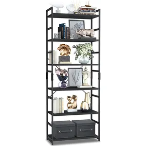 Bookrack Organizer portaoggetti soggiorno alto albero libreria con Display ad angolo scaffale scaffale Organizer libreria