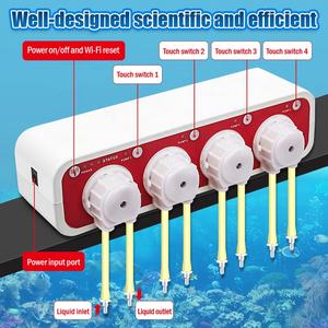 Pompe à eau péristaltique automatique en plastique <span class=keywords><strong>WIFI</strong></span> Jecod DOSER3.1/3.4 Series, écologique, ultra silencieuse, multi-têtes, aquarium, réservoir de poissons - Product Image 2