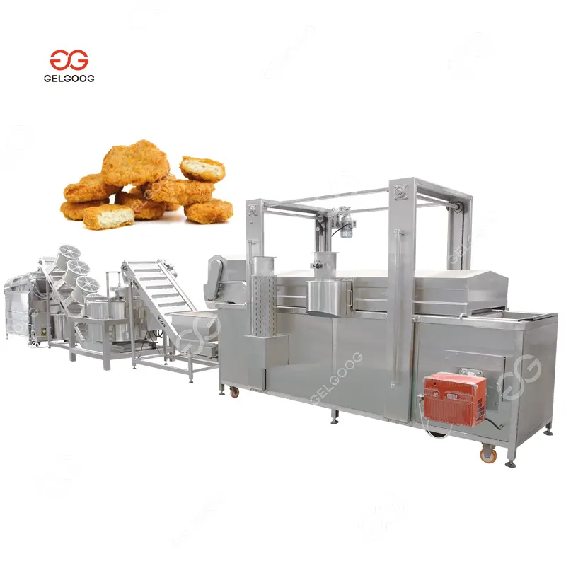 Continuous Tempura Sausage Fryer Chicken Meat Frying Machine for Chicken Wings