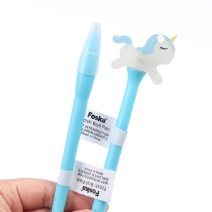 Juego de Bolígrafos de Gel de Plástico Premium FOSKA, Lindos Bolígrafos Luminosos con Diseño de Unicornio para Escribir en el Diario, Tomar Notas, Dibujar, Marcar y Dibujar - Product Image 4