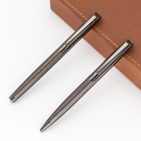 Luxus benutzer definierte Logo Metall Stift Set Business Geschenk Stift Box Hochwertige profession elle Stift mit Leder Box