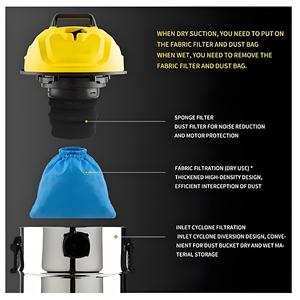 Cartouche filtrante en tissu bleu MV1, housse en éponge, pour aspirateur domestique Krcher WD1 WD2 WD3, 25cm x 26cm x 10cm, réutilisable - Product Image 4