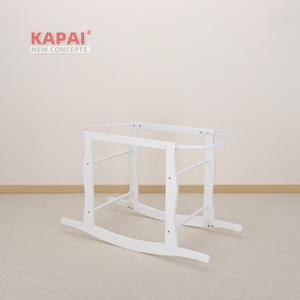 Soporte de <span class=keywords><strong>Cesta</strong></span> Moisés Curvo Kapai de Roca Sólida, Base Antideslizante y Estable para Siesta del Bebé en Casa - Product Image 2