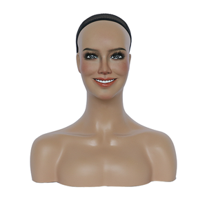 Реалистичная женская голова манекена с подставкой для париков, демонстрация париков, тренировка для магазинов париков, демонстрация париков, манекен, выставочный парик - Product Image 2