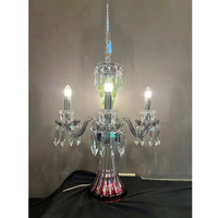 Lampe de table en cristal, luminaires de table de luxe, lustre en cristal pour la décoration du salon
