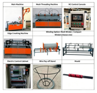 Machine entièrement automatique à double fil et double matrice pour la fabrication de grillage à mailles losangées, équipement de tissage de grillage diamanté haute vitesse pour clôtures