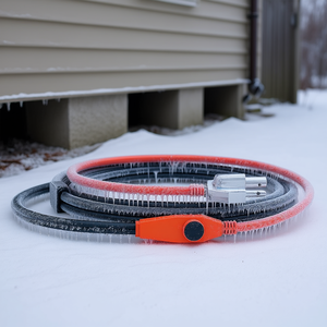 Heat Tape Pipe Heating <b>Cable</b> 3FT 7W FT Built In Thermostat For Pipe Warmth - Product Image 2