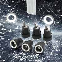 Konektor Soket Daya DC Betina 2 Pin Adaptor Pemasangan Panel 5.5 X 2.1 mm 5.5 X 2.5 mm 3.5 X 1.3 mm Tembaga IP20