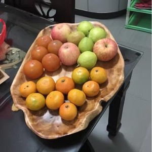 Wooden Fruit Plate Root Carving Solid Wood <b>Tray</b> Creative Serving Dish For Residential Use - Product Image 3