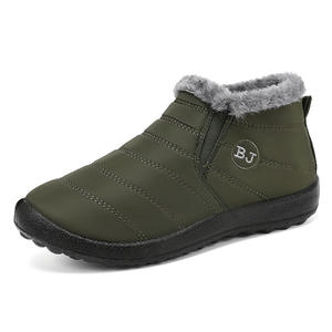Winter Style Cotton Boots for Couples Snow Boots with Added Insulation end Thick <b>Padding</b> Warm and Comfortable <b>Walking</b> Shoes - Product Image 5