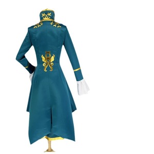 Identity V Joseph Cosplay Costume Men Blue Gold Embroidered Jacket Coat Game Anime Role Play - Product Image 3