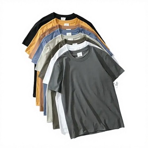 T-shirt décontracté pour homme en jersey 100 % coton de qualité supérieure, coupe régulière, personnalisable avec logo, respirant, séchage rapide, effet délavé - Product Image 3