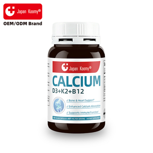 Vitamines Shecome haute puissance Calcium D3+K2+B12 120 capsules Soutient la fonction osseuse et musculaire Supplément Calcium D3+K2+B12 - Product Image 2