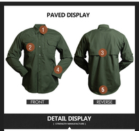 Ensemble uniforme tactique respirant et coupe-vent en tissu ripstop, résistant à l'eau, en polyester/coton, camouflage de terrain, pour unisexe