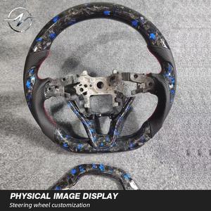 Accessoires intérieurs de voiture personnalisés Volant chauffant en fibre de carbone forgée avec LED pour <span class=keywords><strong>Hyundai</strong></span> Elantra N I30N I20N 2019-2025 - Product Image 3