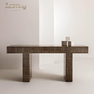 Mobilier <span class=keywords><strong>scandinave</strong></span> de salon avec tiroirs <span class=keywords><strong>Console</strong></span> de luxe en bois massif/métal sculpté <span class=keywords><strong>Table</strong></span> en béton - Product Image 1