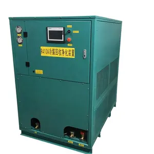 R22/R134A/R410A 기름 더 적은 냉각하는 회복 퍼지 기계 25HP 재생 재생 냉각 퍼지 체계