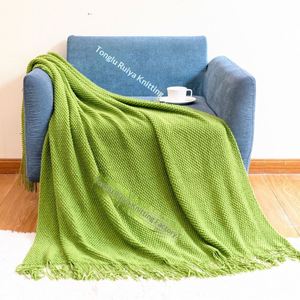 Manta decorativa de estilo minimalista para el hogar, manta para aire acondicionado, manta para siesta, manta para sofá, manta para cubrir sofá - Product Image 6