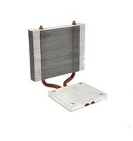Dissipateur thermique pour processeur de serveur 2U, caloduc en cuivre, module de refroidissement en aluminium haute densité pour la gestion thermique des LED haute puissance et des projecteurs