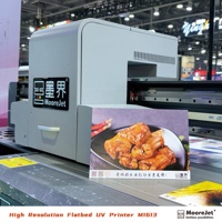 2025 nueva llegada 1613 impresora UV de cama plana máquina de inyección de tinta MEJORA DE efecto Digital insignia de Anime impresora UV de impresión de tarjetas de PVC