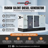 Groupe électrogène silencieux Cummins 150 kW en conteneur, super insonorisé et résistant aux intempéries, démarrage à distance, idéal pour hôtels et hôpitaux - Vente chaude