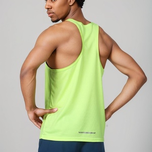 Men's Custom Sleeveless 100% Cotton Shirt Summer Sports Tank Top with Embroidery Decoration Solid Print Pattern - Product Image 1