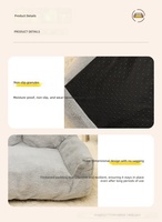 Ventes directes usine avec personnalisation : Canapé pour chien en peluche grande taille, lit pour animaux de compagnie avec design en fourrure de lapin, lit doux pour chat, chaud et confortable toute l'année