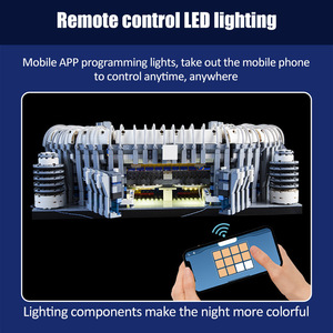 Modelo de Juguete del Estadio Santiago Bernabéu a Escala 1/600, Bloques de Construcción Educativos para Armar - Product Image 3