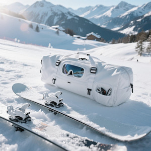 Borsa da sci in Nylon con Logo personalizzato OEM \ ODM borsa da viaggio per sport invernali di grande capacità per scarponi da sci e attacchi - Product Image 5