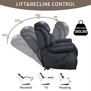 Sofá Individual Tapizado, Eléctrico e Inteligente, para Sala de Estar, con Función de Masaje, Relajante, con Estructura de Acero, Reclinable, Sillón para Dormitorio - Product Image 6