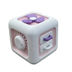 Fabricante al por mayor 6 en 1 <span class=keywords><strong>Cubo</strong></span> de actividades para bebé infantil Montessori juguetes sensoriales diferentes necesidades simular juguete cognitivo - Product Image 1