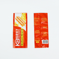Sacs d'emballage en plastique d'emballage de popsicle transparents imprimés personnalisés de crème glacée de bruit de glace