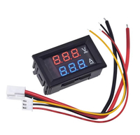 DC0-100V/10A 50A 100A LED DC Module d'affichage double ampèremètre numérique voltmètre tête de compteur numérique