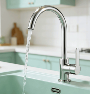 Luxury Gold Kitchen Faucet Hot and Cold Water Mixer <b>Tap</b> Deck Mounted Sink Faucet - Product Image 3