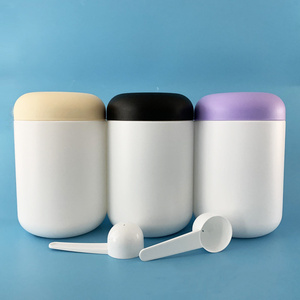 MAYSURE 1L 2L 4L Rỗng Vít Đầu Bồn HDPE Nhựa Protein Bột Chai/Container Với Đen Và Trắng Cap - Product Image 1