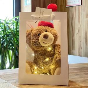Aanpasbare zachte teddybeer andere knuffels babycomfort gewogen schattig gummy kawaii design geproduceerd van PP katoen verjaardagen - Product Image 4
