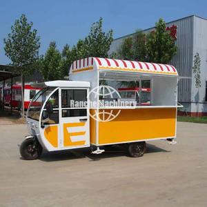 Ventes chaudes Camion de cuisine mobile avec cuisine complète Facile à nettoyer Se déplace facilement Chariot de nourriture commercial à trois roues à vendre - Product Image 4