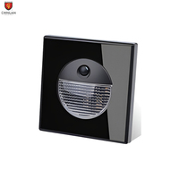 Interrupteur mural variateur de vitesse pour ventilateur rotatif de villa/hôtel, en verre trempé, 220V, prise de cuisinière 45A